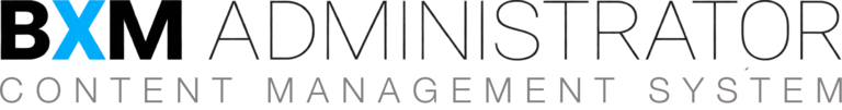 BXM Administrator: content management system