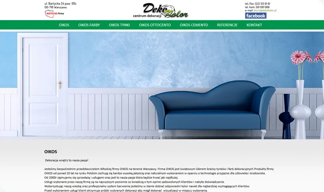 Oikos website design