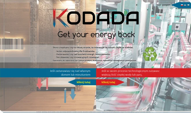 Kodada page design