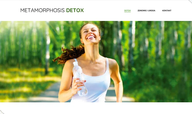 Metamorphosis detox website design