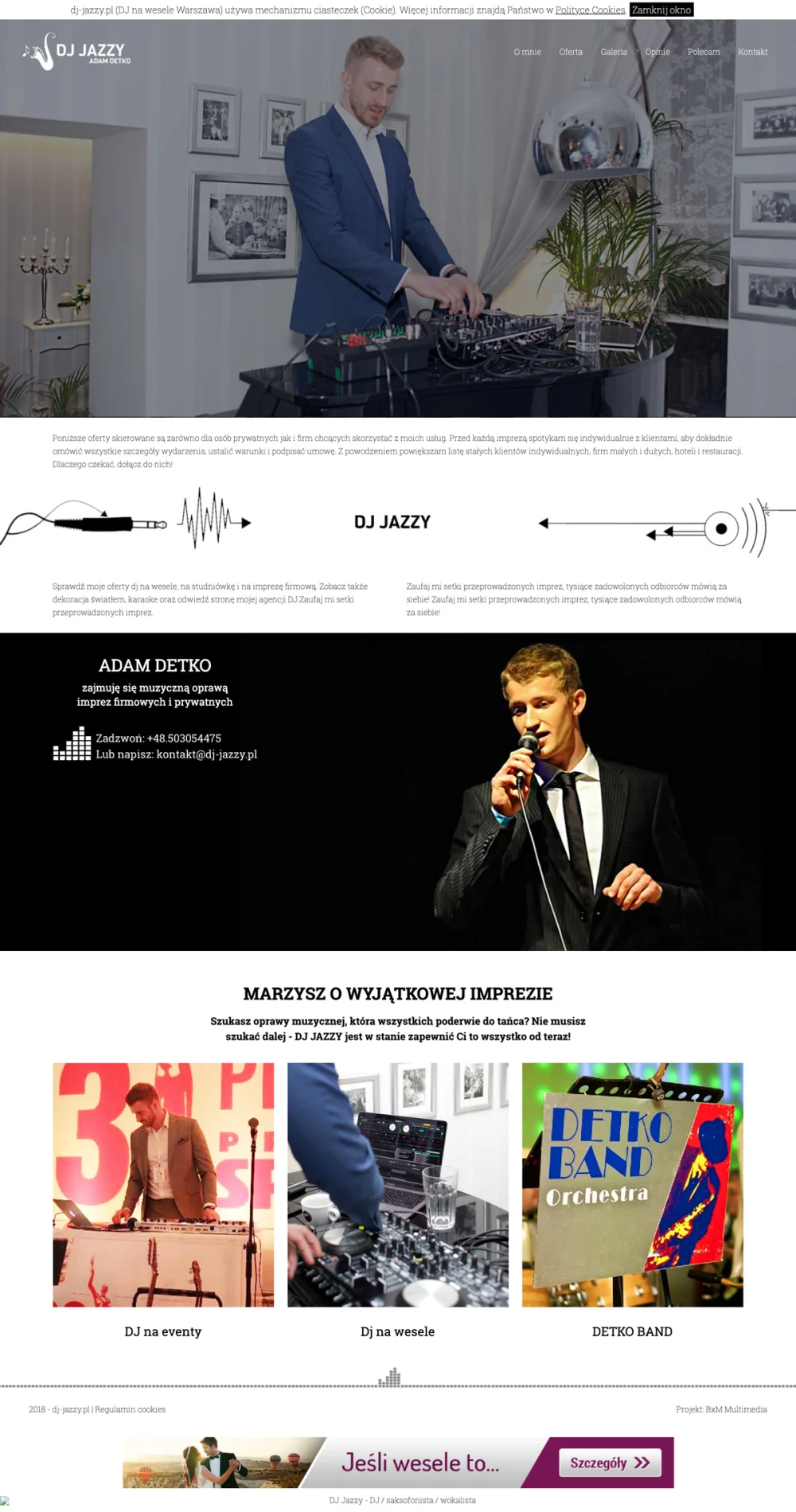 Project of the dj-jazzy.pl website