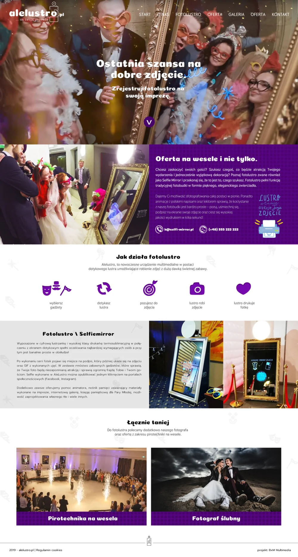 Project of the alelustro.pl website
