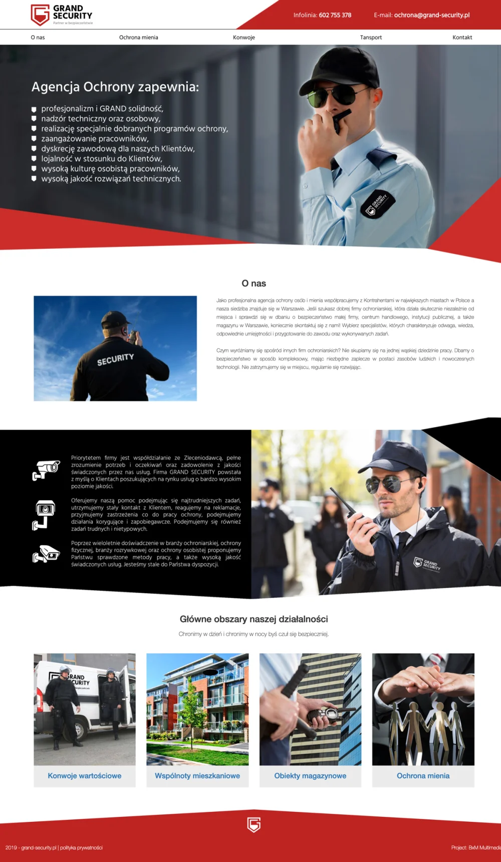 Project of the grand-security.pl website