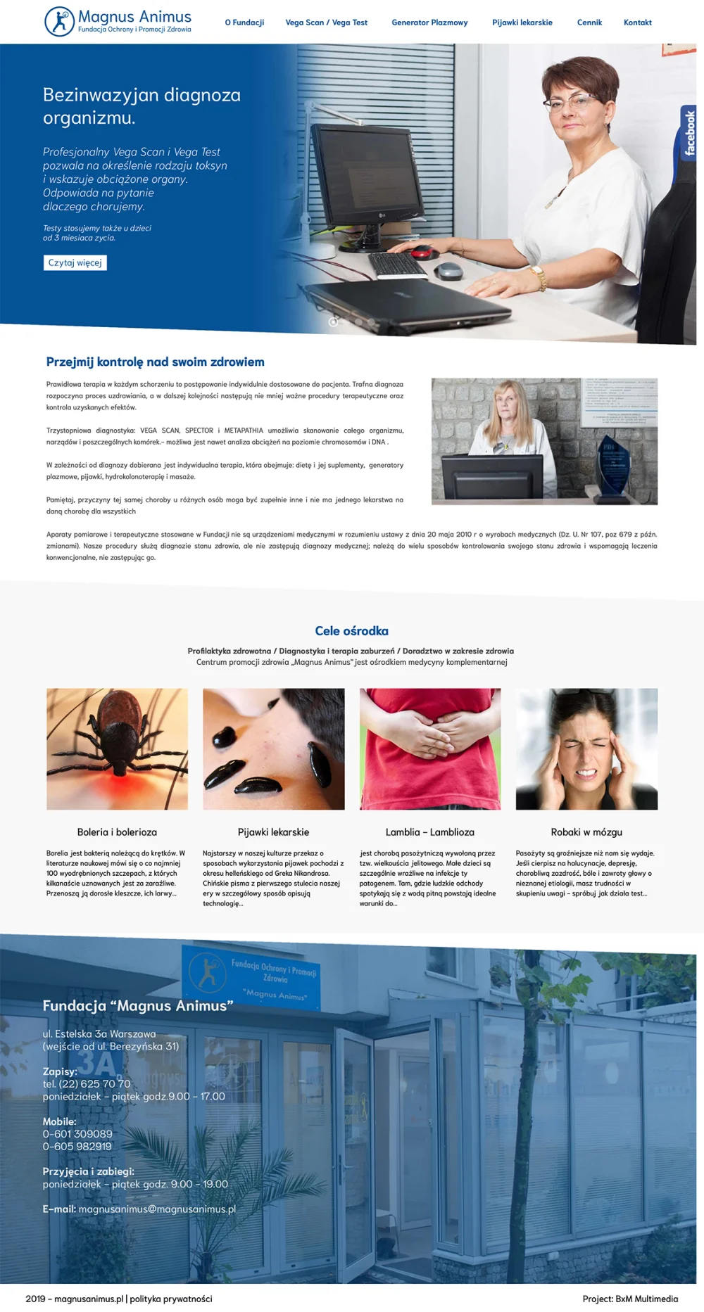 Project of the website magnusanimus.pl