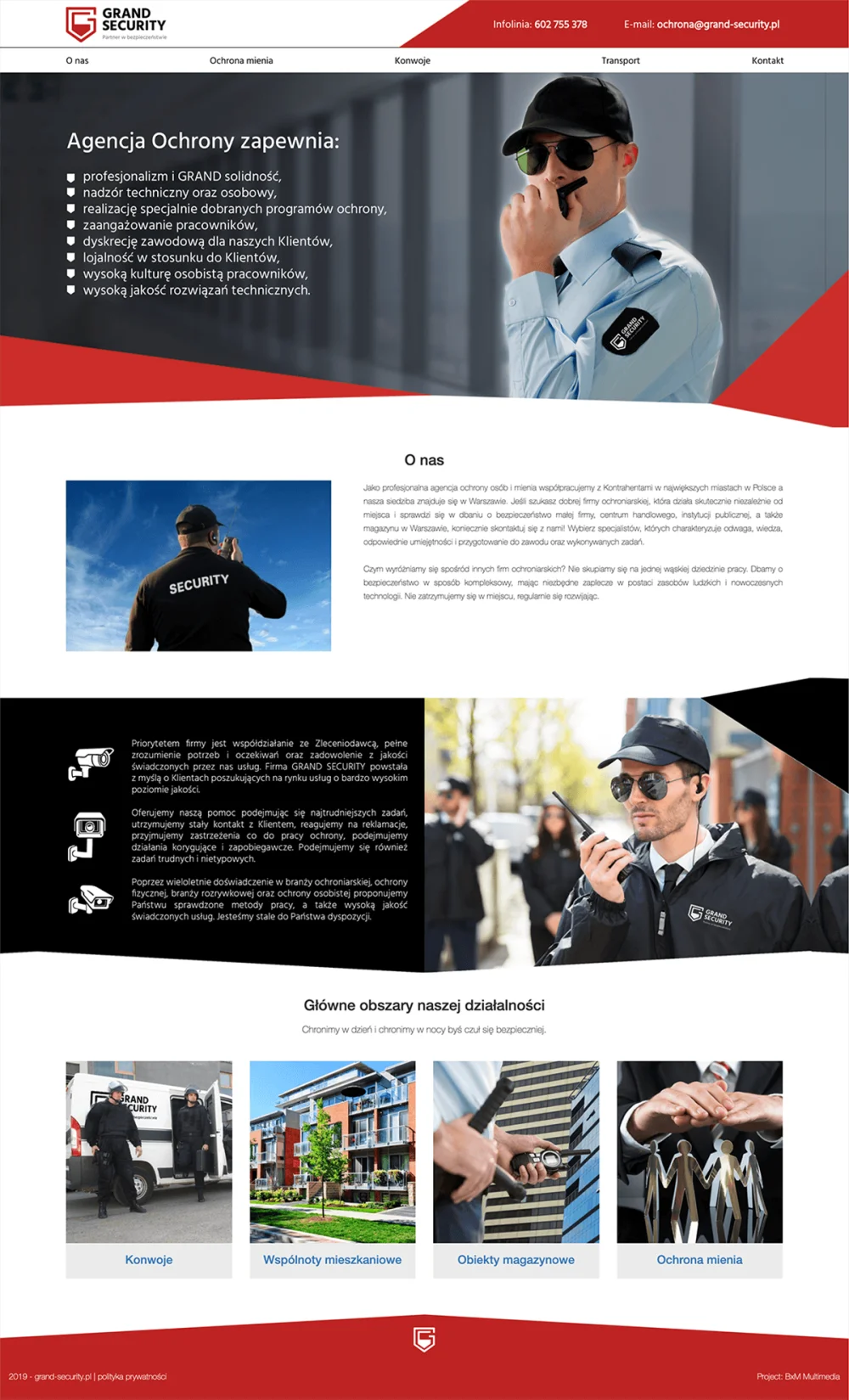 Grand Security website design