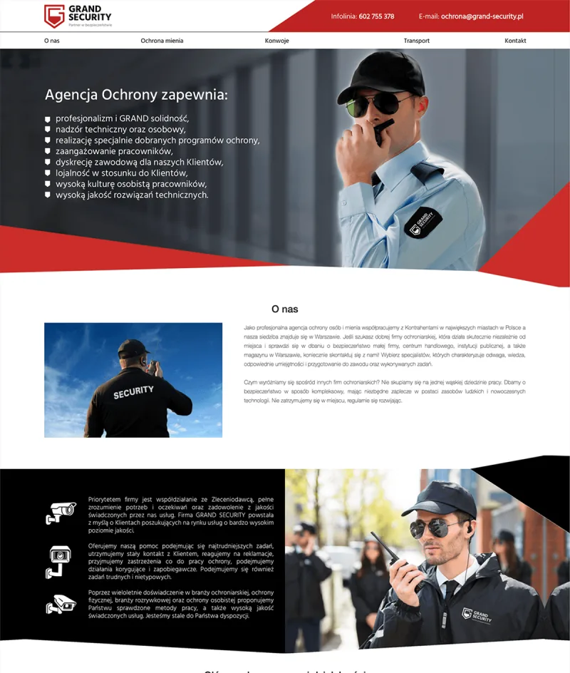 Grand Security website design