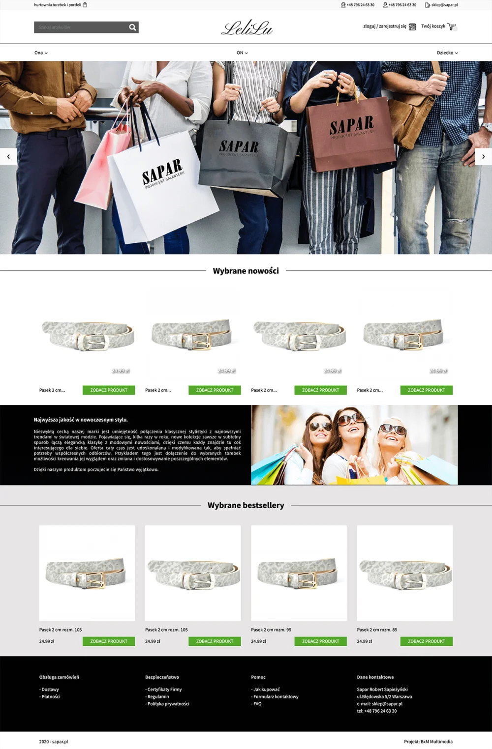 Lelilu website design