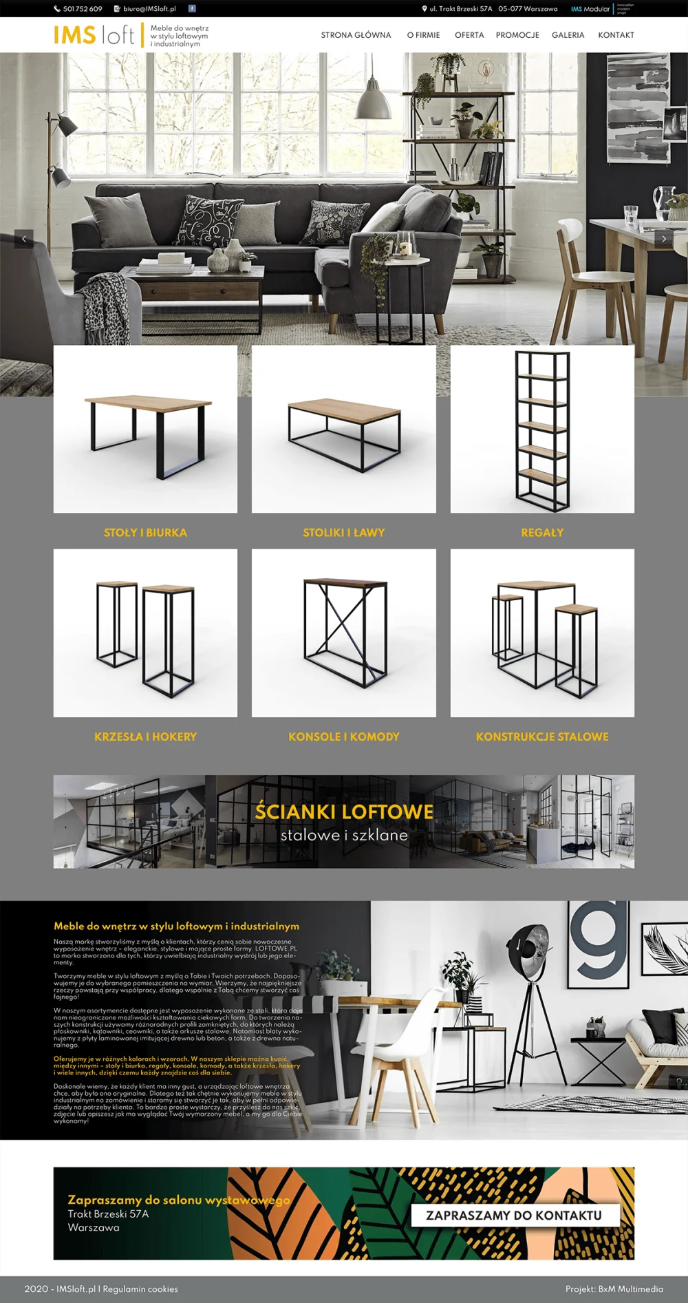 Project web page loftowe.pl