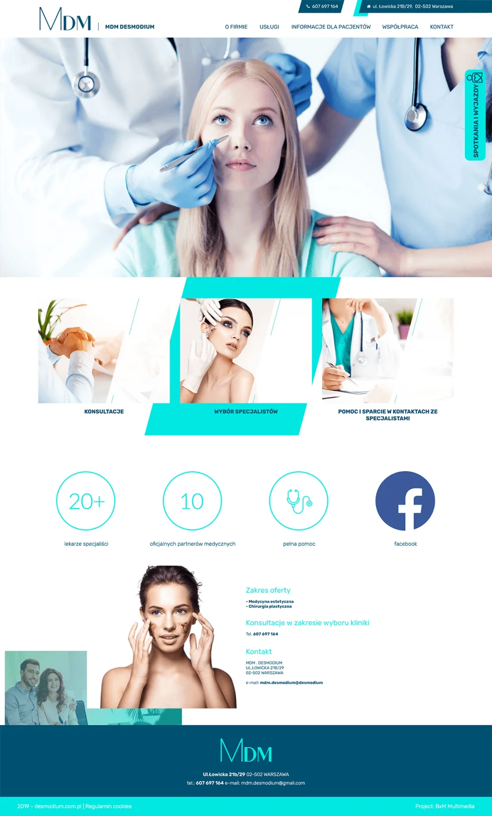 MDM Desmodium website design