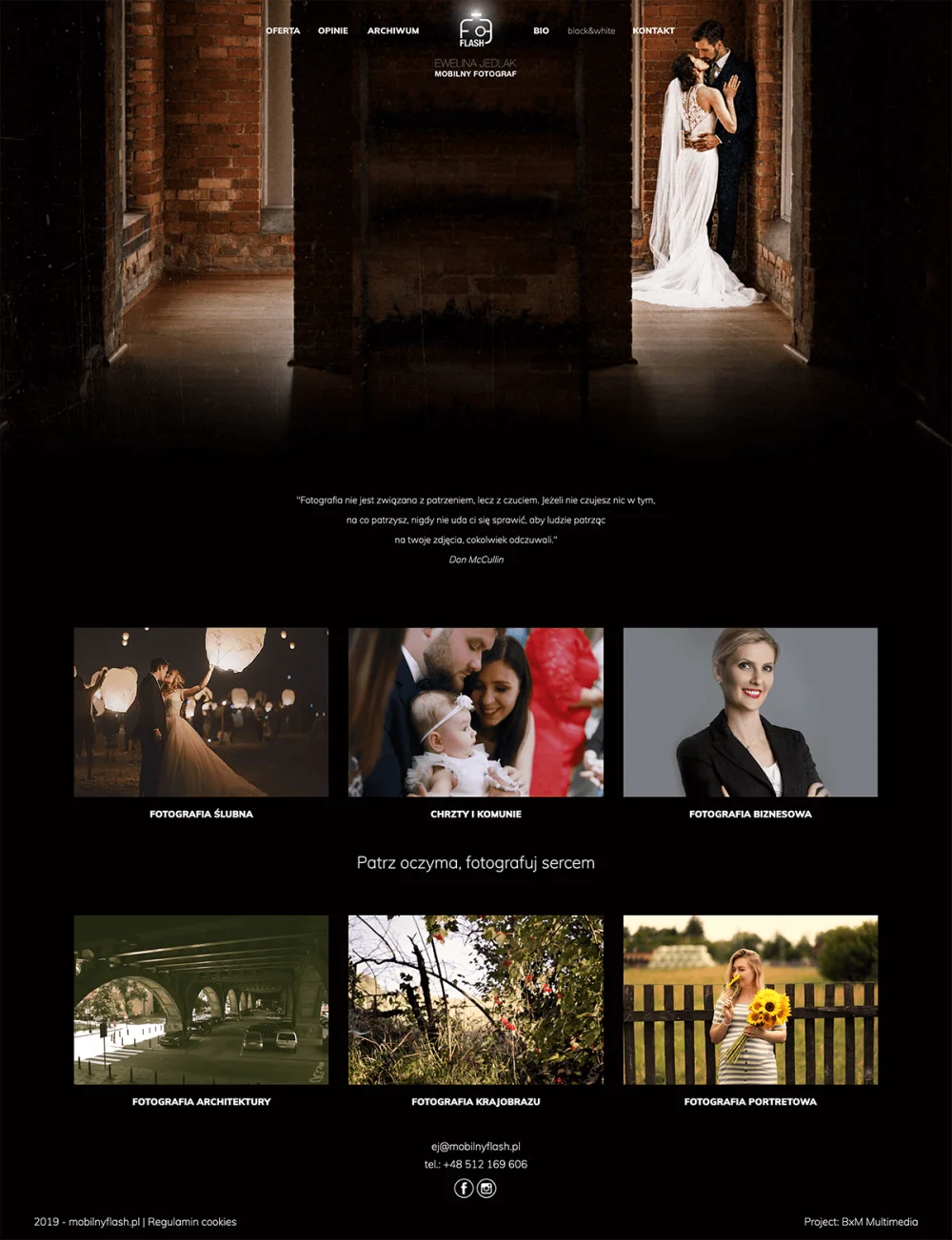 Mobile flash.pl website design
