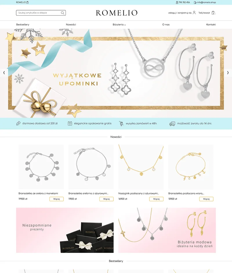 Romelio website design