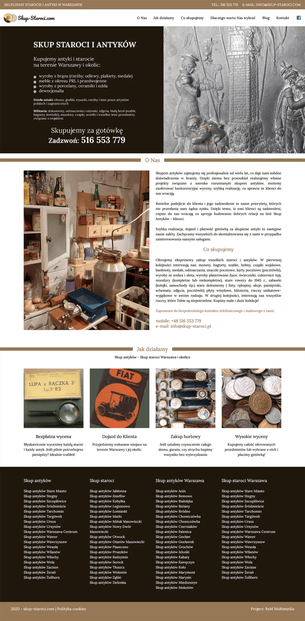 Project of the website we buy-old.pl