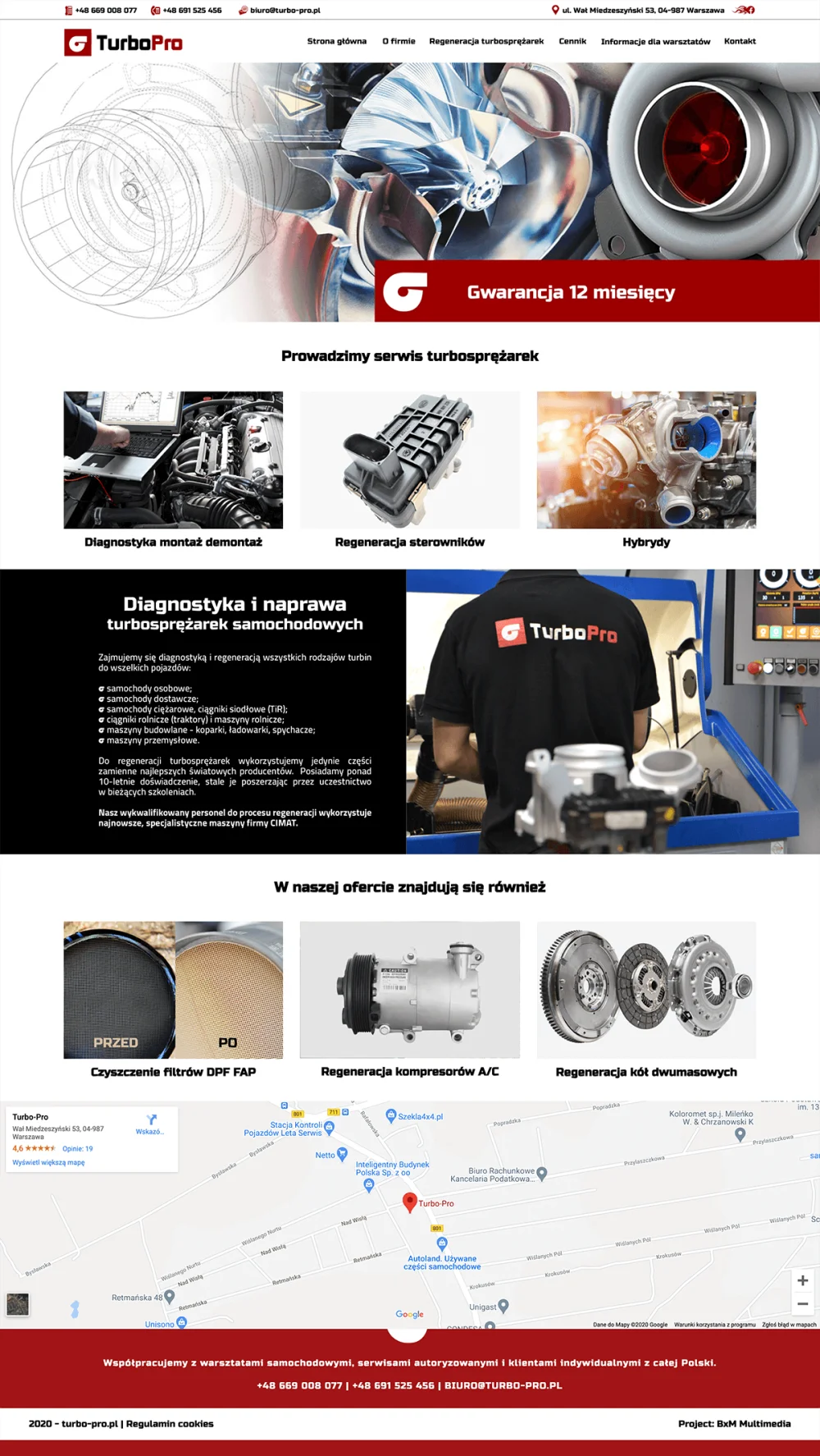 Turbo Pro website design