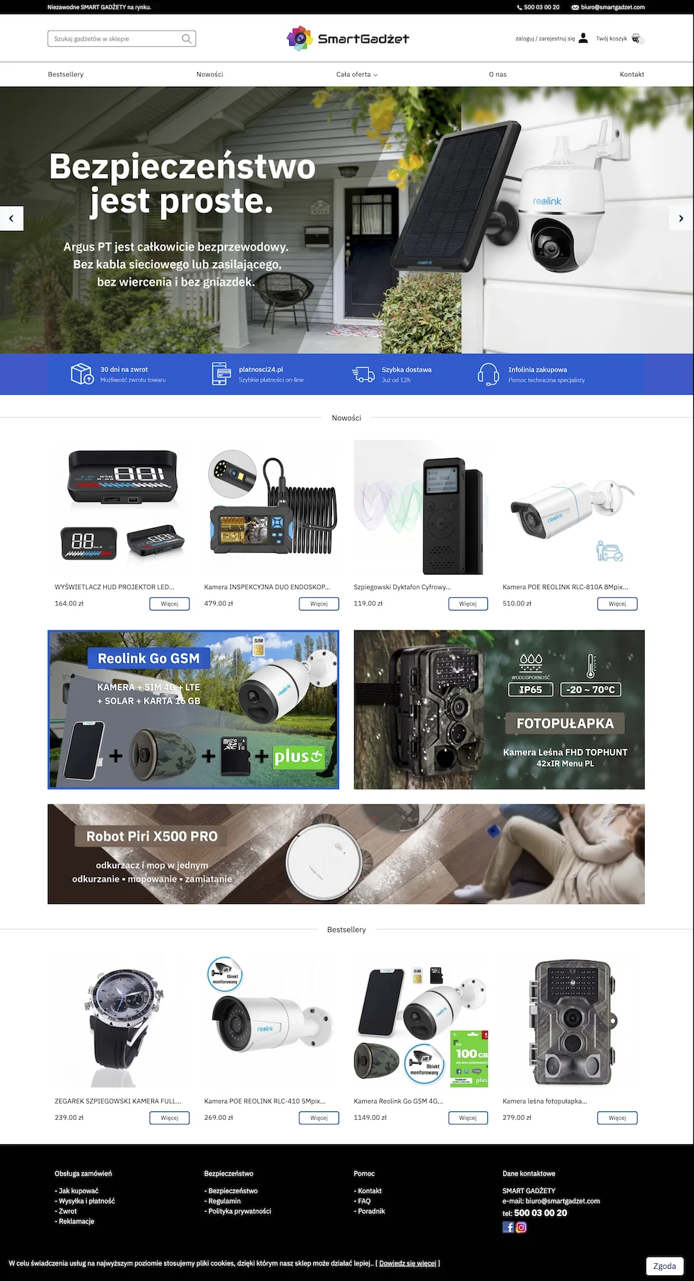 Website design reolink smartgadzet.com