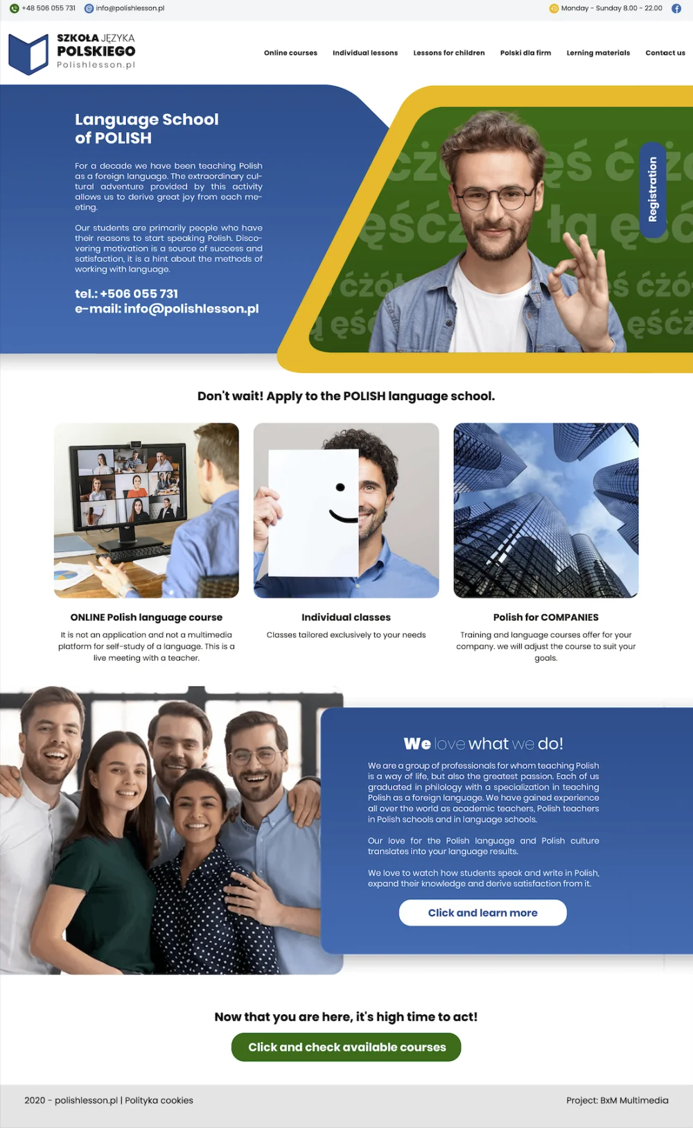 Polish language school project