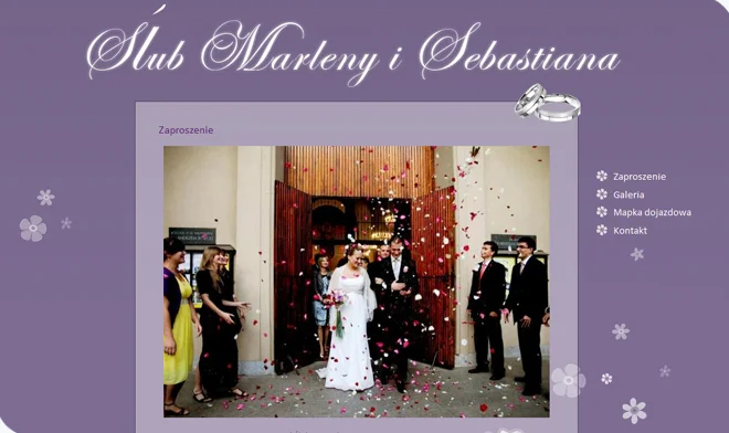 Design of Marlena and Sebastian website