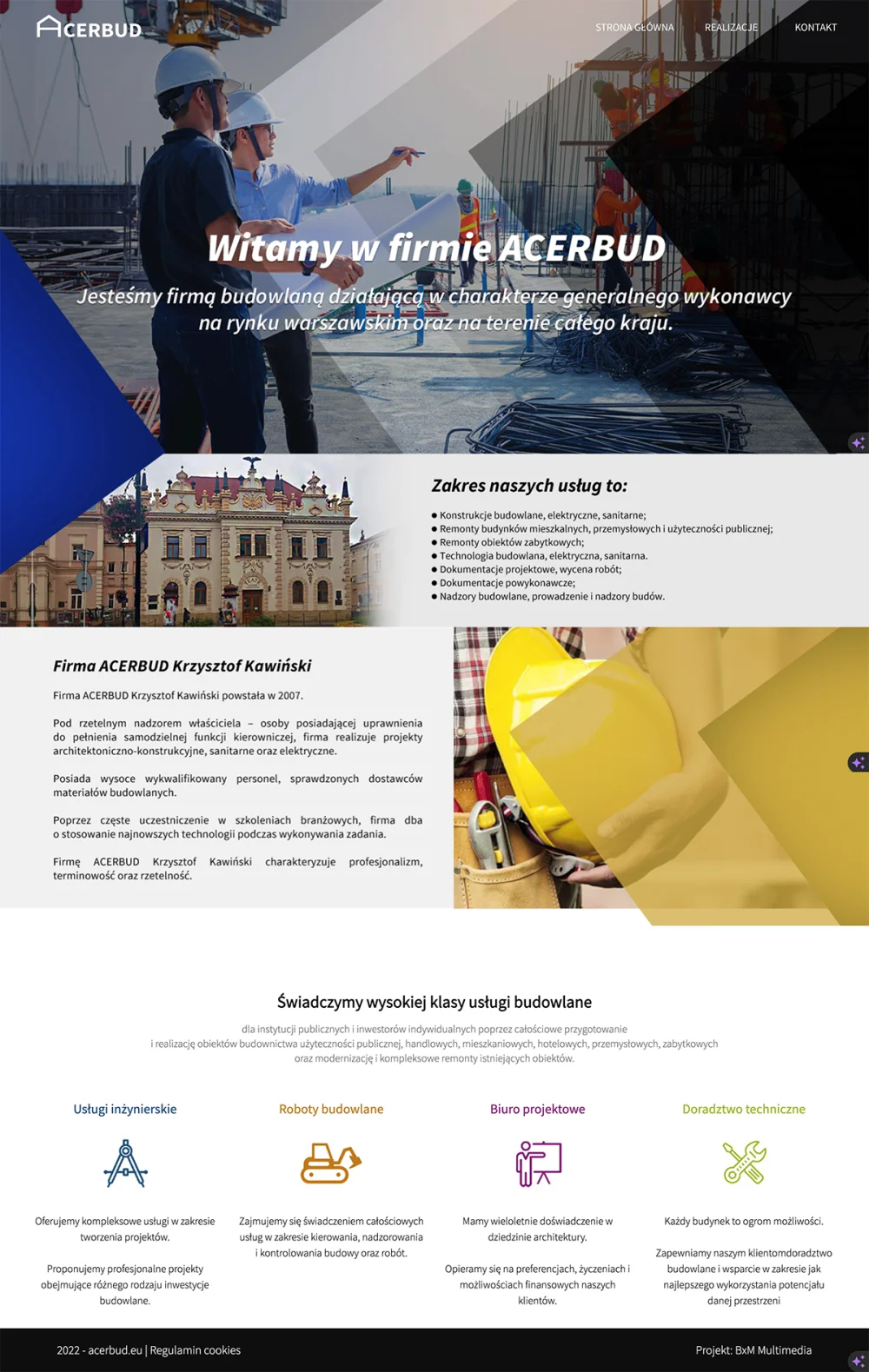Acerbud website design
