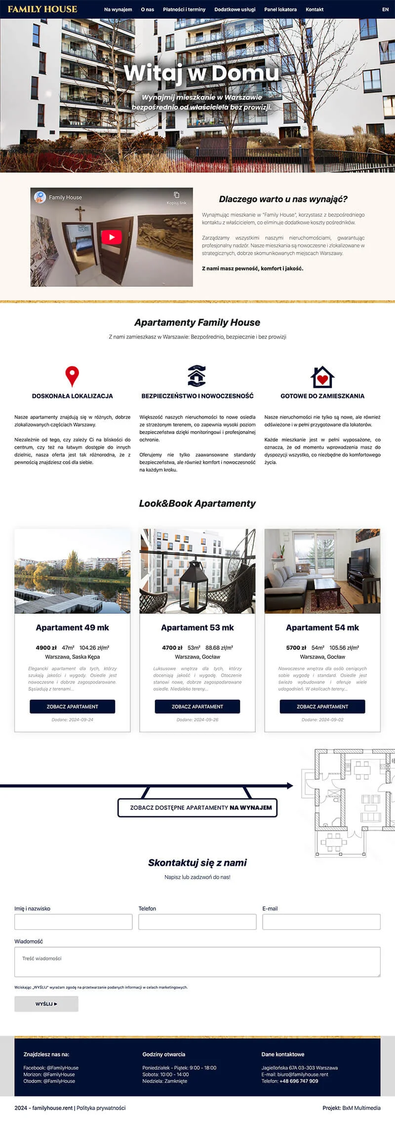 Family House website design