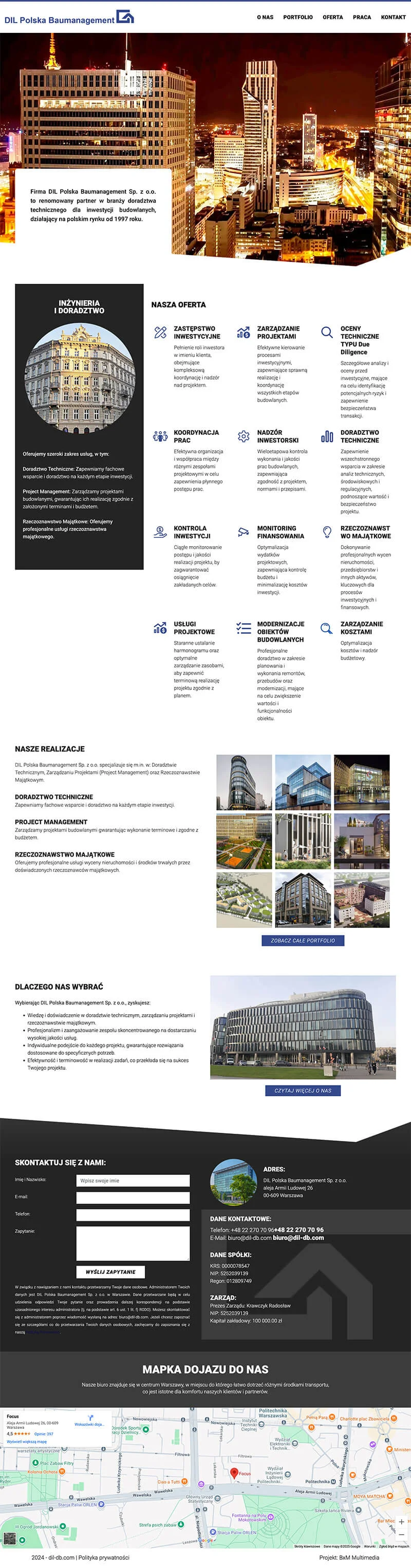 Design of DIL Poland website