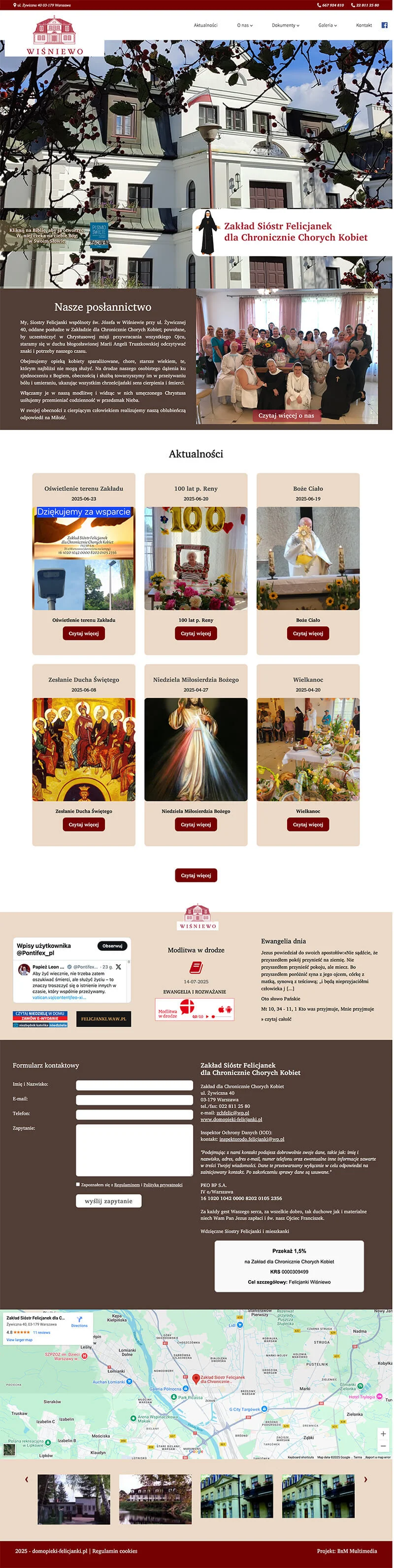 Design of the website The Felicianko Care Home