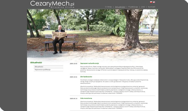 Design of the Cezary Mech website