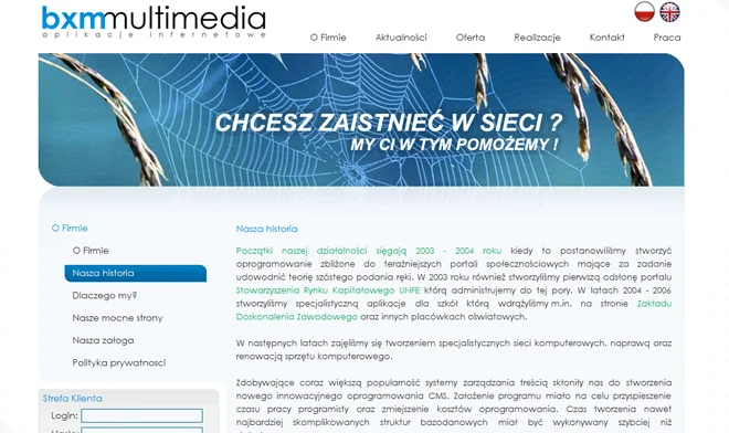BxM Multimedia website design