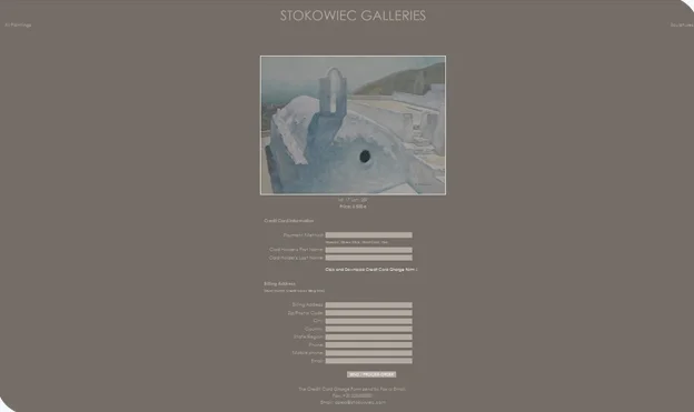 Design of the Stokowiec Galleries website