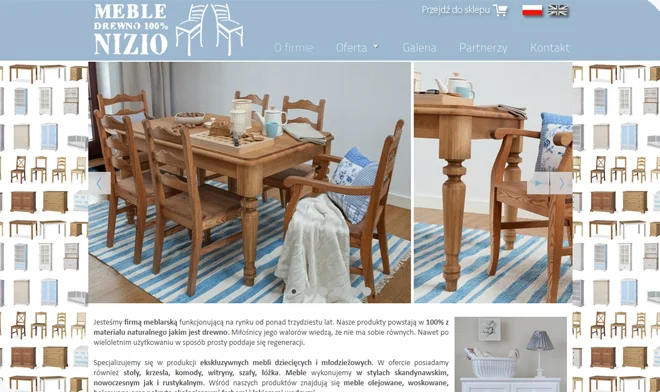 Design of furniture page