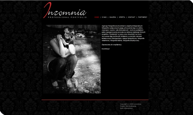 Inzomnia website design