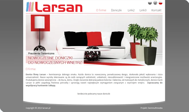 Larsan website design