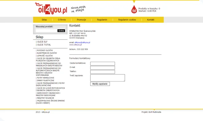 Oil4you website design