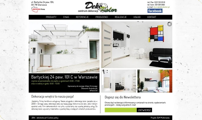 Design of the page decocolour