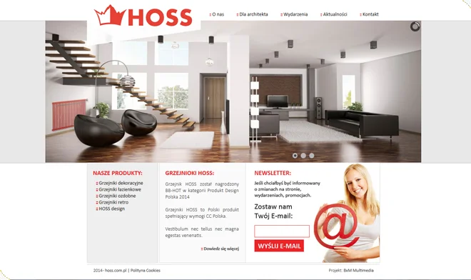Hoss website design