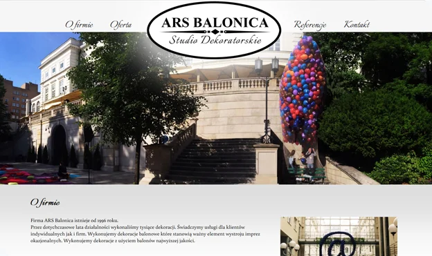 Arsbalonica website design