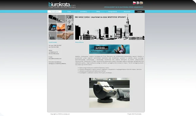 Project of the website Warsaw Lawyer