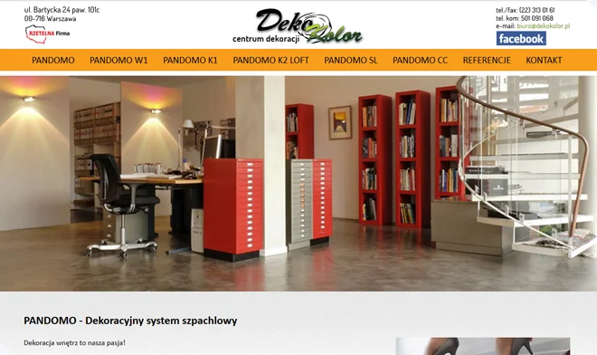 Pandomo website design