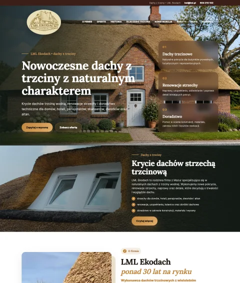 BXM project: LML Ekodach, website preview