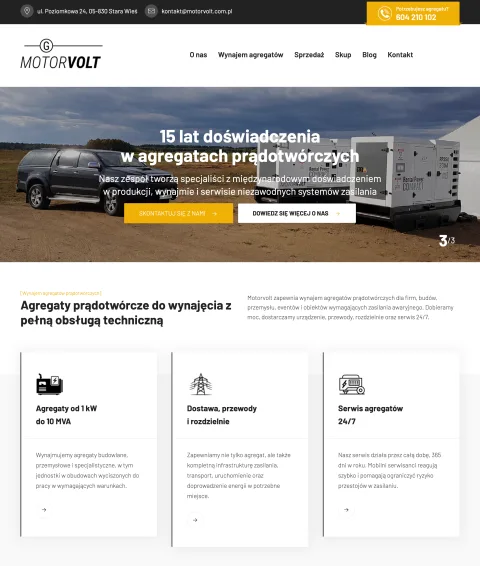 BXM project: Motor Volt, website preview