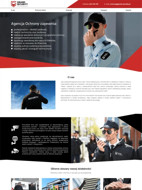 BXM project: Grand Security, website preview