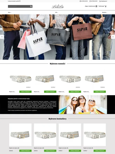 BXM project: Lelilu, website preview