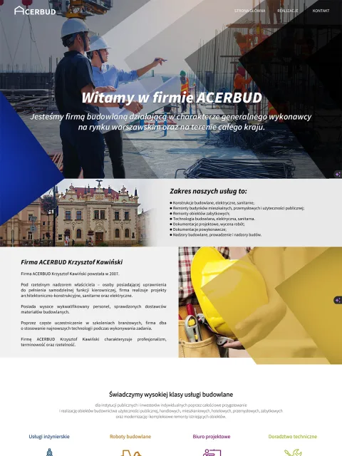 BXM project: Acerbud, website preview