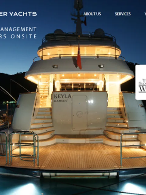 BXM project: Poirier Yachts, website preview