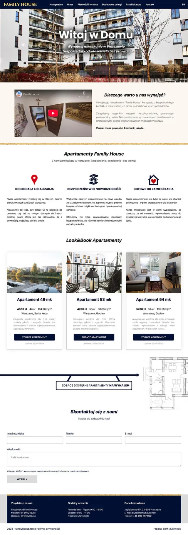 Family House website, a BXM Multimedia project